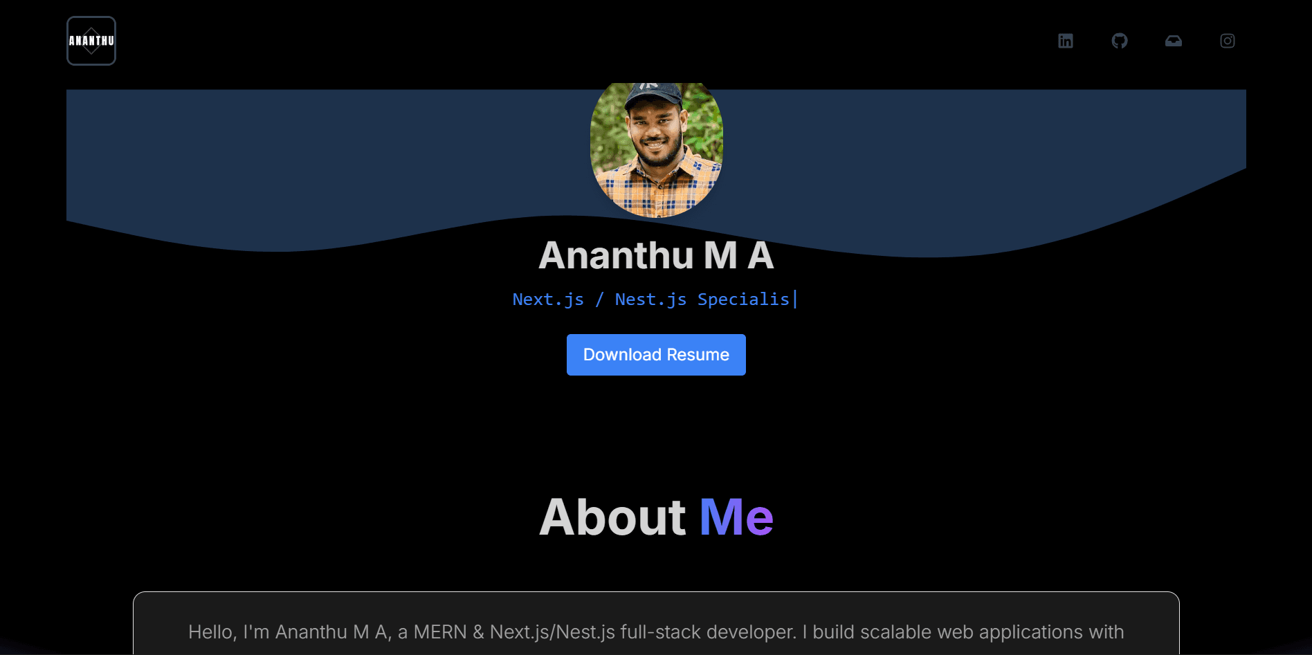 Portfolio project preview