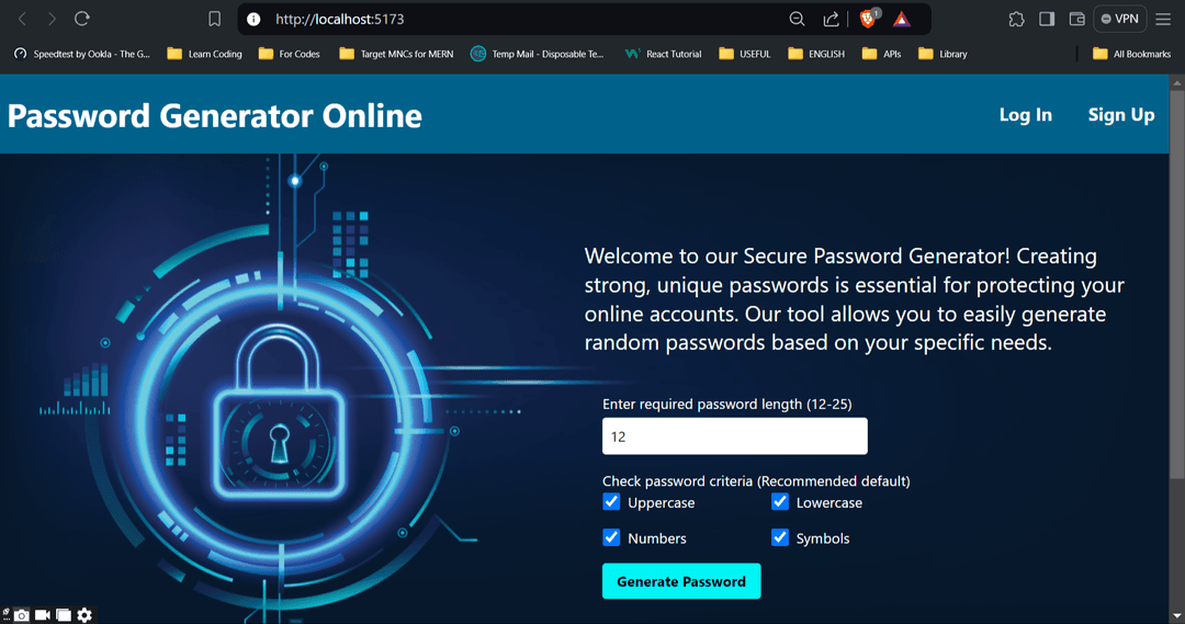 Password Generator Online ( Undergoing Maintenance )