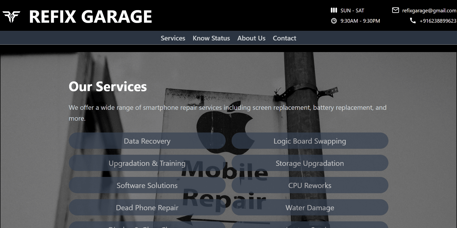 Refix Garage project preview